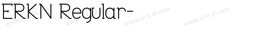 ERKN Regular字体转换